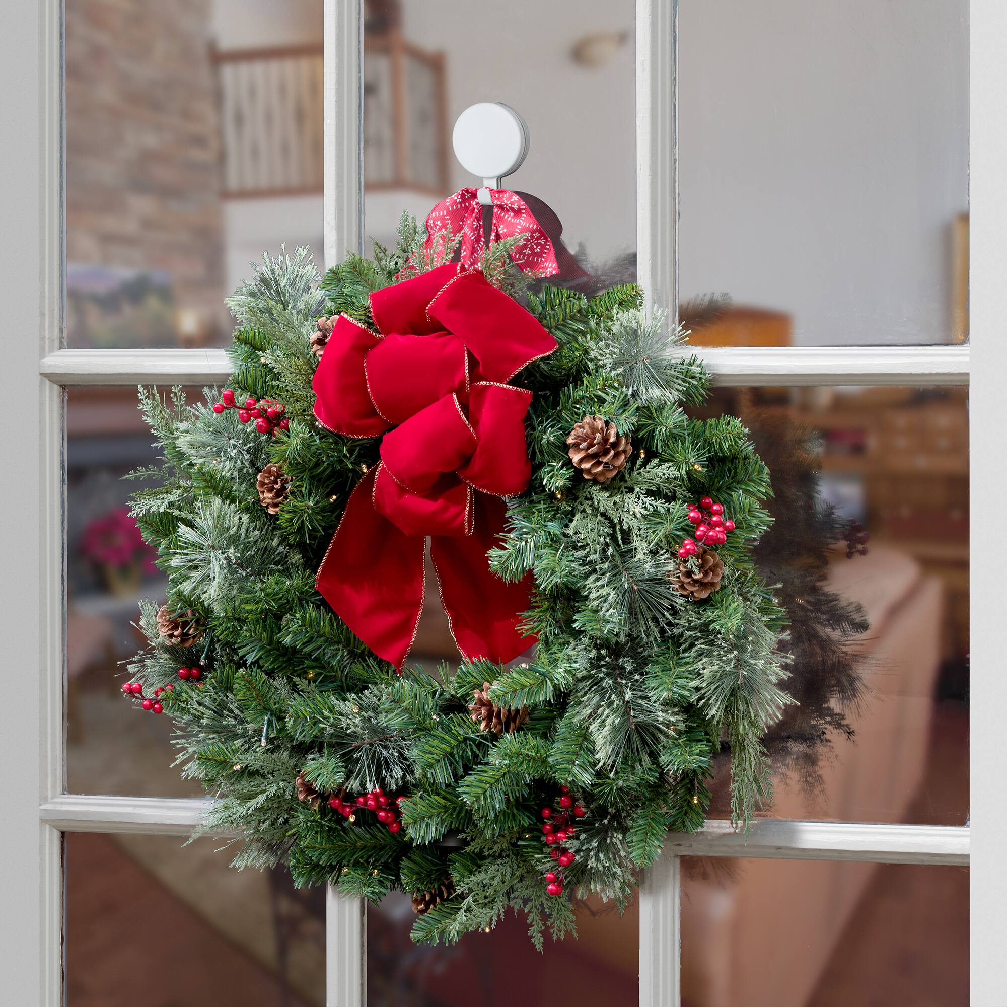 Haute Decor Attract™ White Magnetic Wreath Hanger, 2ct.